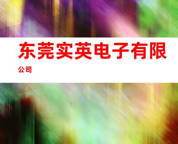东莞实英电子有限公 司